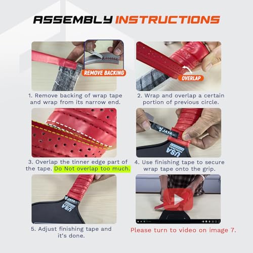 Black Pickleball Paddle Grip Tape 2-Pack - Anti-Slip Overgrip for Enhanced Control