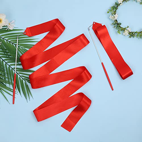 2pcs Dance Ribbons with Wand - 78.7 Inch Twirling Streamers