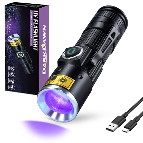 395nm UV Blacklight Flashlight - Mini Handheld Tool D15-UV 1-Pack