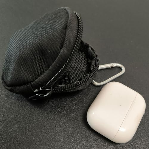 Tactical Mini EDC Coin Pouch - 2 Pack, Small Gear Bag - Black 2