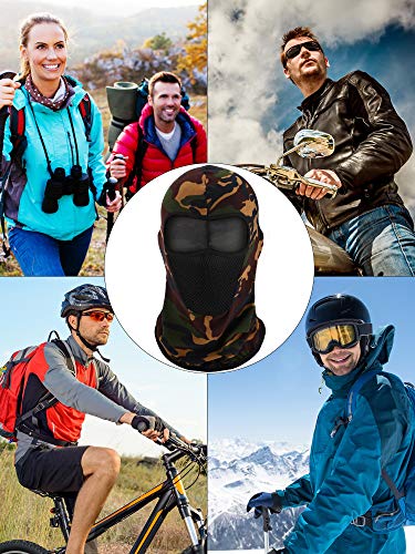 Balaclava Ski Mask - 4 Pack Windproof Full Face Cover - Camouflage