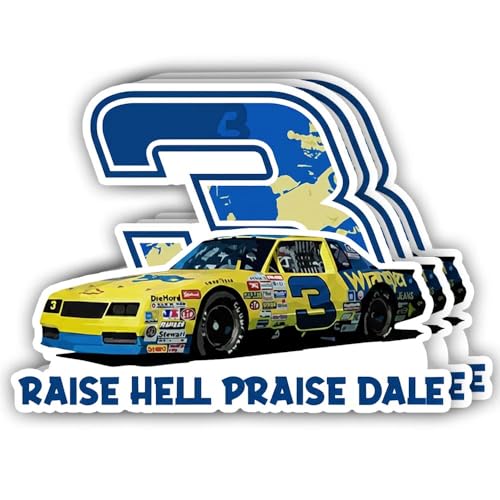 Raise Hell Praise Dale Racing Stickers - 3Pcs Vinyl Decal Pack