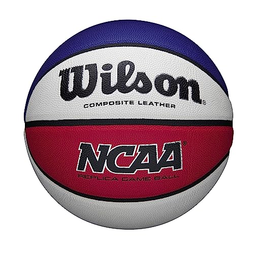 Wilson NCAA Replica Basketball - Size 7 - Red/White/Blue