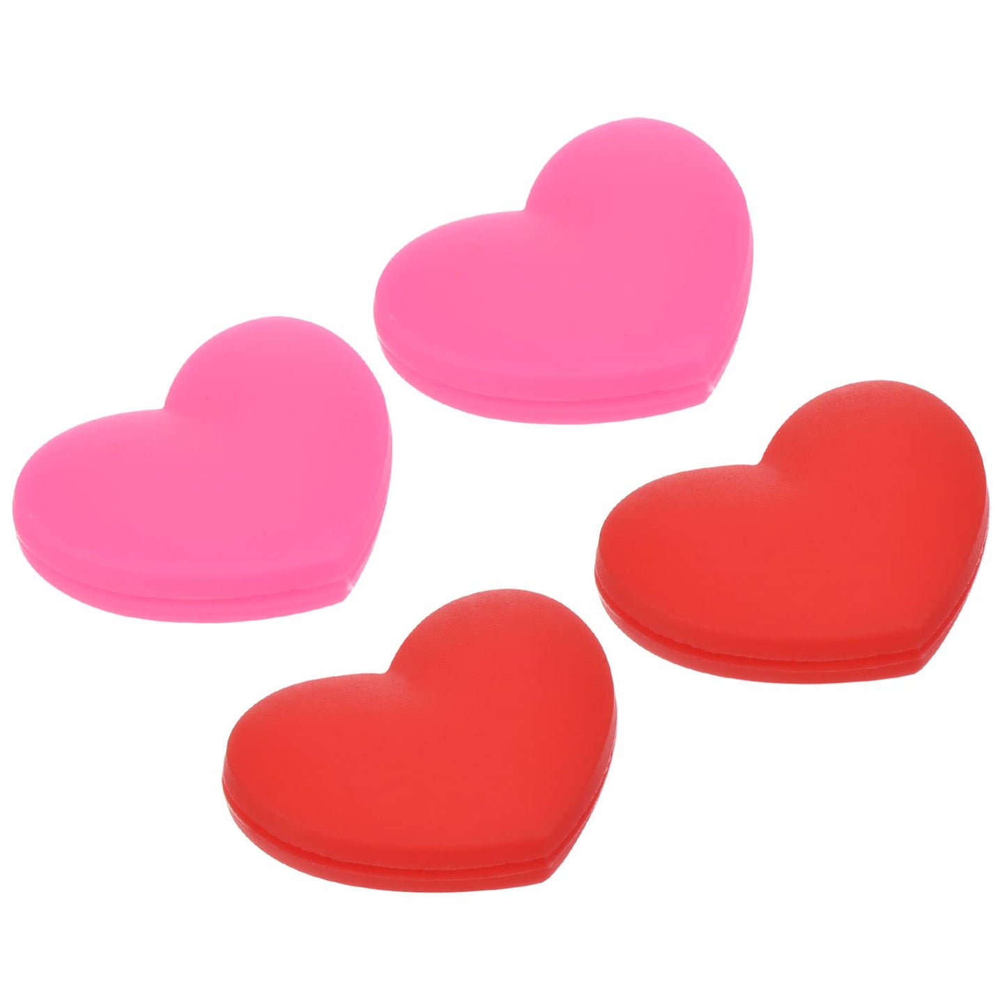 PATIKIL Tennis Vibration Dampener, 4 Pack Heart-Shaped Silicone Shock Absorber Racket String Damping for Tennis Racquet, Red, Pink