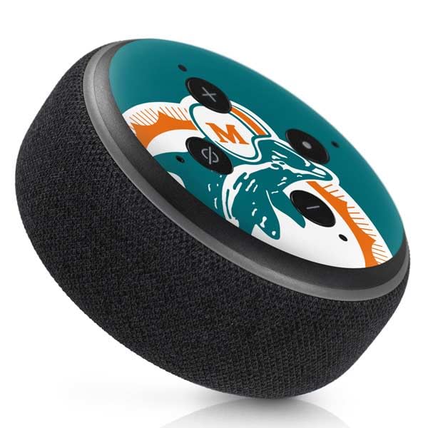Amazon Echo Dot 3 Skin - NFL Miami Dolphins Retro Logo