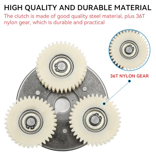 Electric Bicycle Motor Gear Clutch Kit - 36T Nylon Gears for 500W-750W