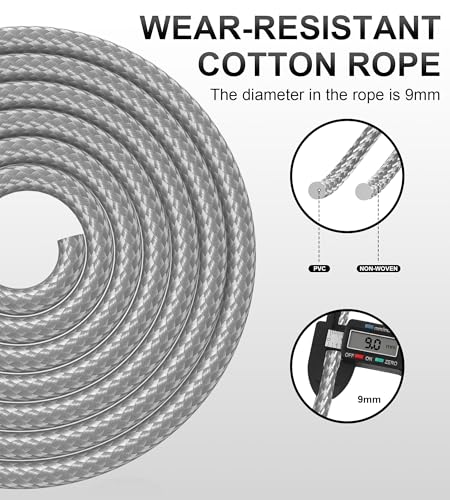 Adjustable Jump Rope for Fitness - Gray Skipping Rope