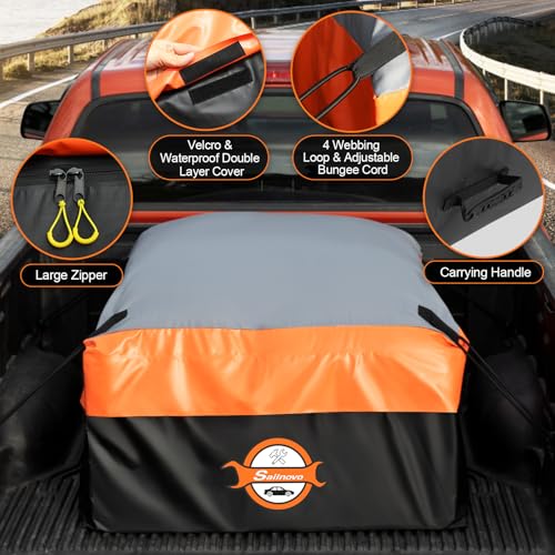 26 Cu Ft Waterproof Truck Bed Cargo Bag - Heavy Duty PVC Storage