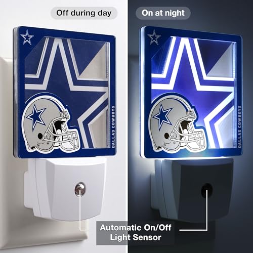 NFL Logo Nite Light with 3D Glowing Effect