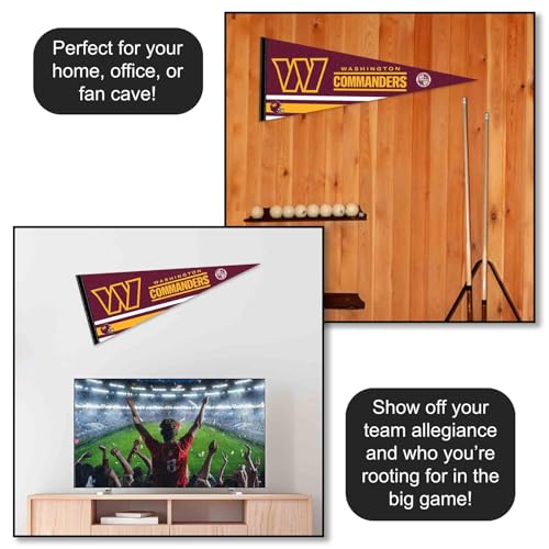Washington Commanders Pennant Banner Flag - 12x30 Inch