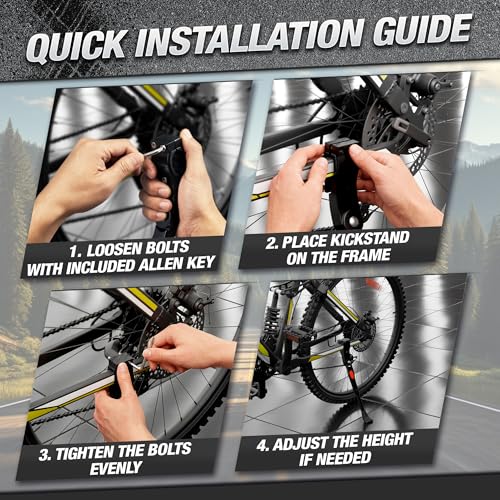 LEGLO Bike Kickstand for Adult Bikes, 22-26 in, 700C, Adjustable
