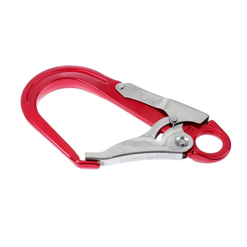 Yundxi 25KN Locking Snap Clip Hook Rock Climbing Protection Lanyard Harness Spring Accessories Rappelling Equipment