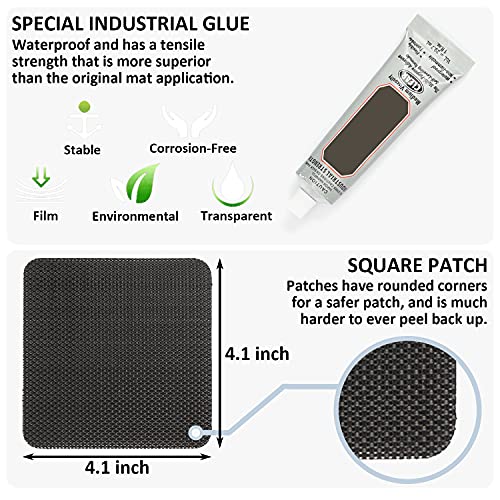 Hareyou 2-Piece Waterproof Trampoline Patch Repair Kit 4x4 Inches