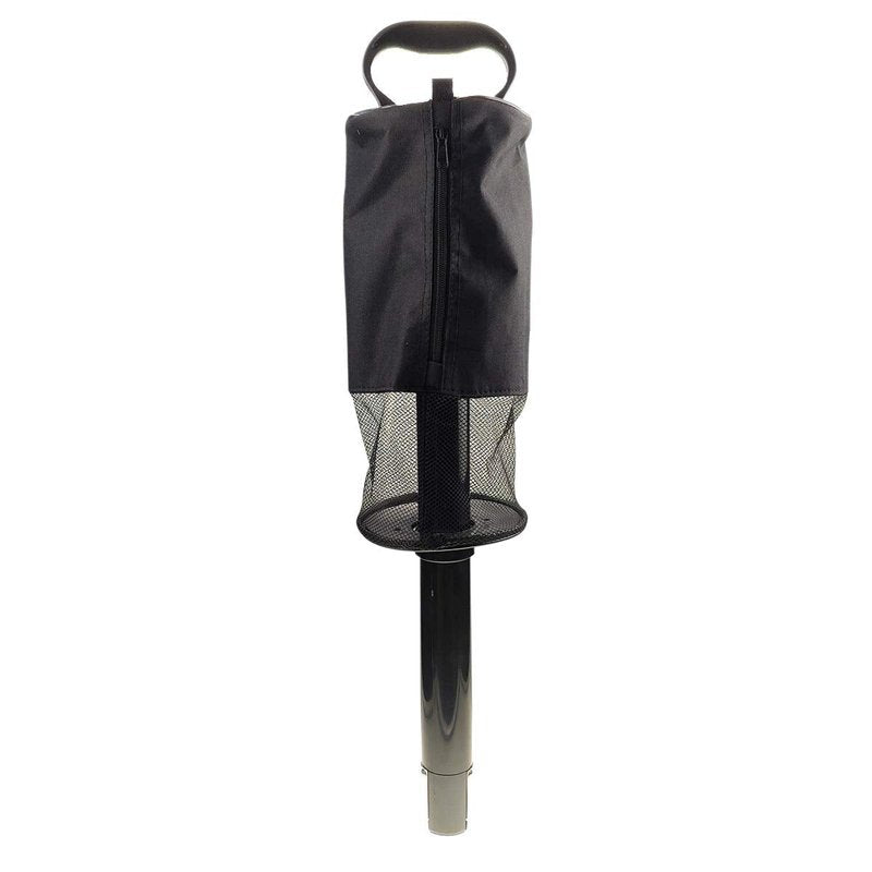 Silfrae Golf Ball Retriever Golf Shag Bag Detachable Collector and Portable Pocket Storage for Golf Balls (Black)