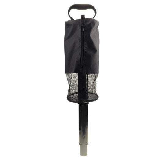 Silfrae Golf Ball Retriever Golf Shag Bag Detachable Collector and Portable Pocket Storage for Golf Balls (Black)