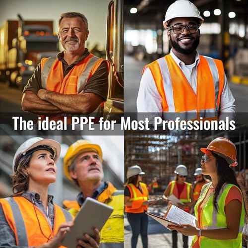 JKSafety Safety Vest for Men Women 10 PCS Hi Vis Construction Vest Reflective Class 2 High Visibility Meet ANSI Standard