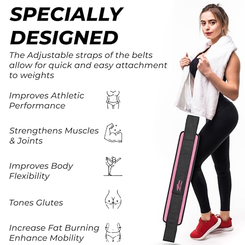 Hip Thrust Belt - Adjustable Comfort Glute Trainer with Anti-Slip Pads