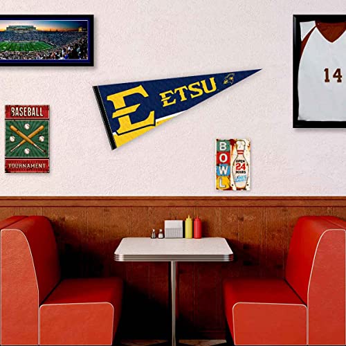 East Tennessee State Bucs Full Size Felt Pennant 12x30 Inch Team Banner