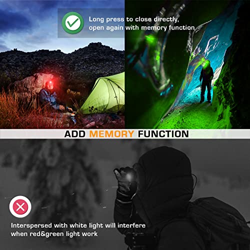 LED Headlamp 5-Pack - Multicolor, 300 Lumens, 5 Modes
