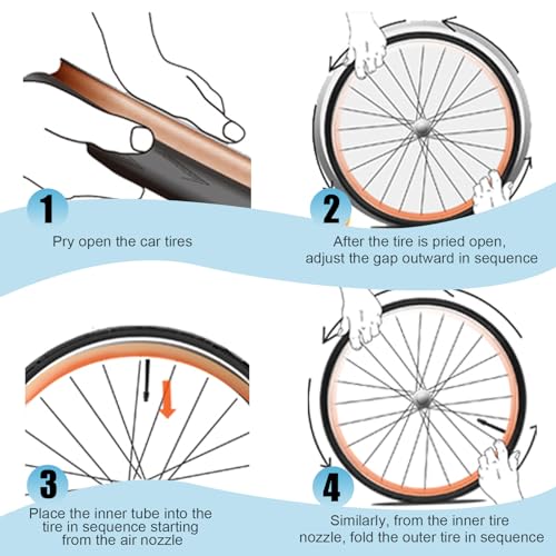 26 Inch Bike Inner Tube 26 x 1.75/2.125 - 1 Pack with Schrader Valve