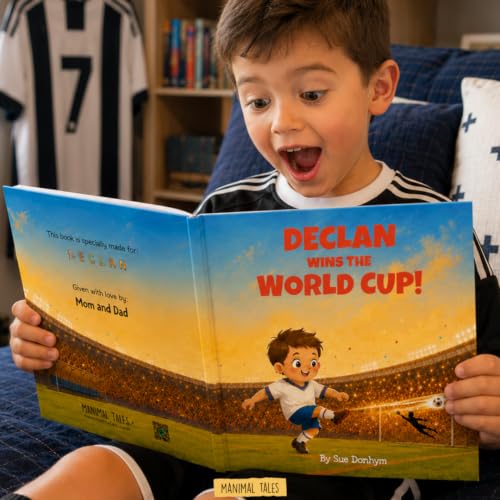 Personalized Soccer Adventure Book for Kids - Custom Name Story