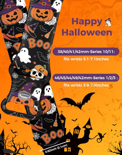 Halloween Pattern Apple Watch Bands - 3-Pack, 38/40/41/42mm