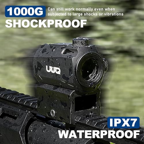 Compact Red Dot Sight with Shake Awake Technology - 2 MOA, IPX7 Waterproof, 11-Level Brightness, Fits 20mm Rail