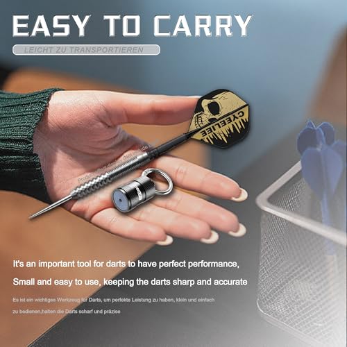 Portable Dart Sharpener Keyring Tool - Rapid, Efficient Sharpening
