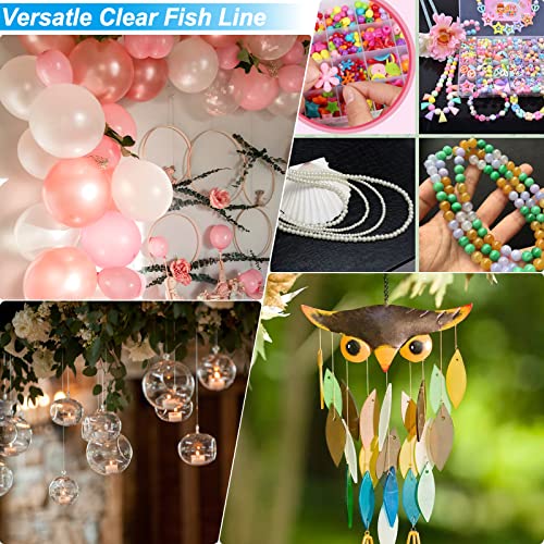 Clear Monofilament Hanging Wire - 755ft Invisible Nylon String for Crafts