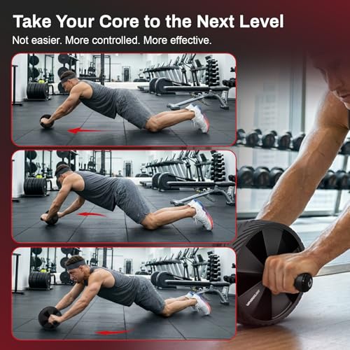 Ab Roller Wheel - Core Strength Training Equipment for Home Gym