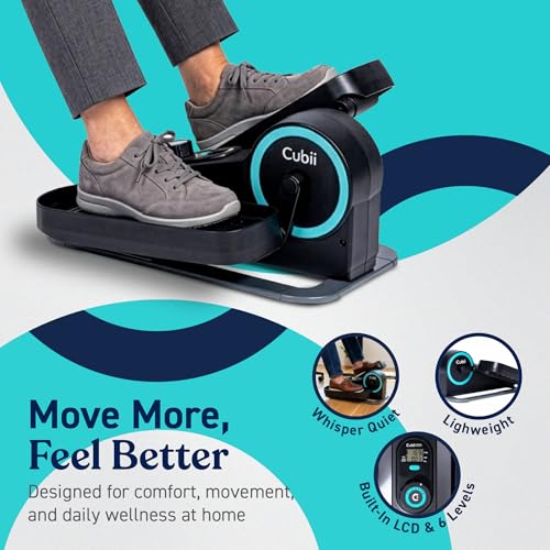 Under Desk Elliptical Machine - Compact Seated Pedal Exerciser
