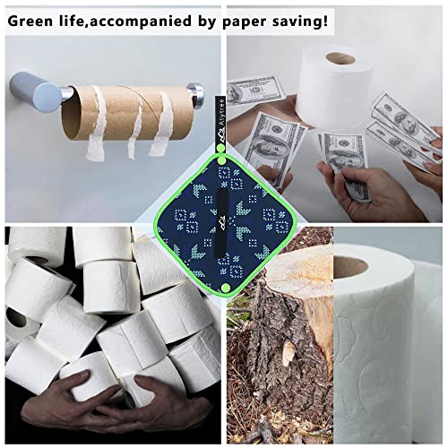 Pee Cloth - Silver Infused Reusable Toilet Paper for Women - Green