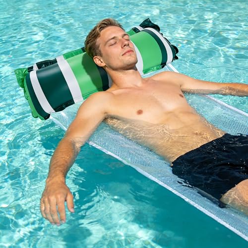 Inflatable Pool Float Hammock 4-Pack - Water Lounge & Sunbathing Float