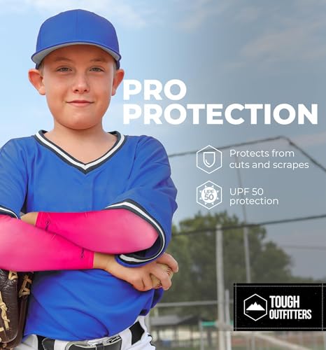 Compression Baseball Arm Sleeve - Pink Youth Small