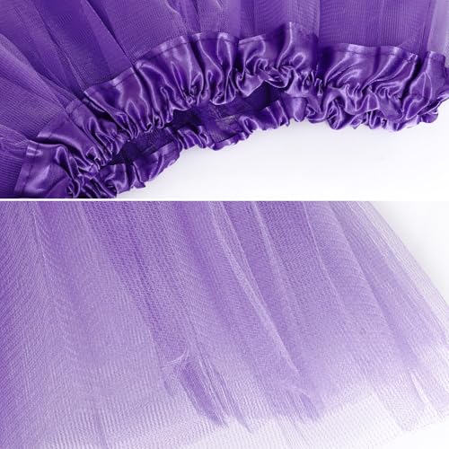 Tutu Skirt - Layered Tulle for Party Costumes - Purple