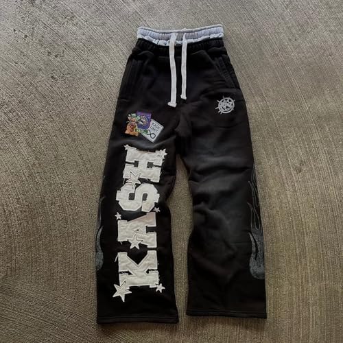 Grey Double Waisted Y2K Baggy Sweatpants - Medium, 2000s Style