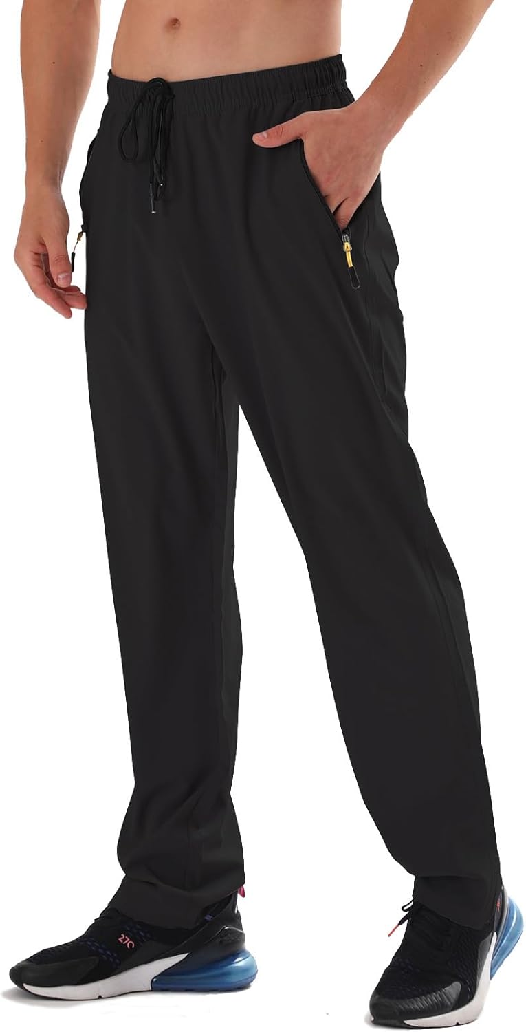 Skiennix Men's Hiking Pants - Water-Resistant, Quick-Dry, Lightweight with Zipper Pockets
