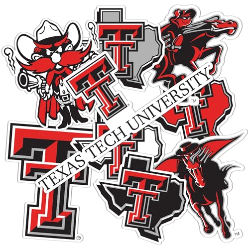 Texas Tech Red Raiders Desert Cactus Sticker Sheet – Officially Licensed Decals