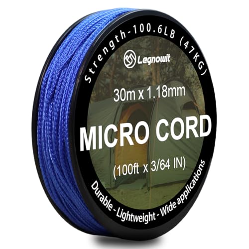 Micro Paracord - 1.18mm x 100ft - Blue
