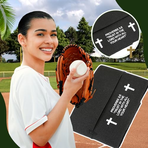 Simgoing Christian Cross Baseball/Softball Glove Wrap - Bible Style