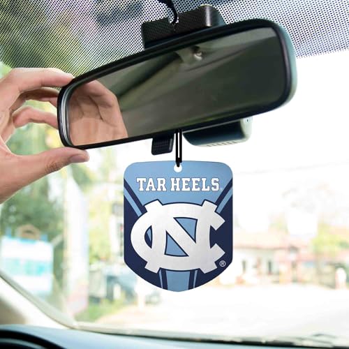 NCAA North Carolina Tar Heels Car Air Freshener - 2 Pack, Black Ice