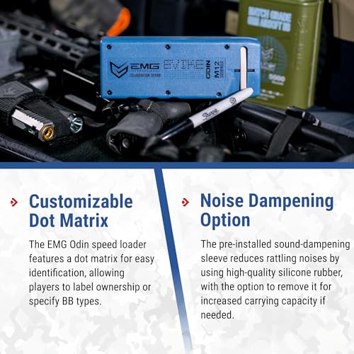 Airsoft BB Speed Loader - EMG Odin Innovations Sidewinder M12 - Blue