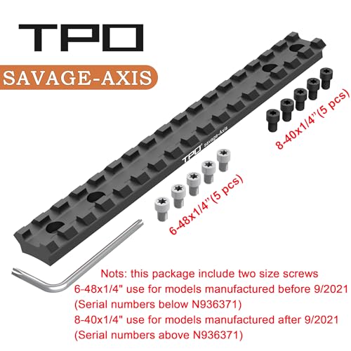 Picatinny Rail Mount for Savage Axis/Axis II - Black