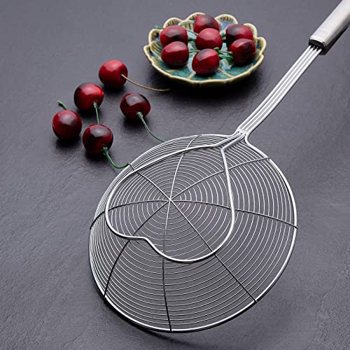 Stainless Steel Strainer Skimmer Spoon - 6.3 Inch for Frying