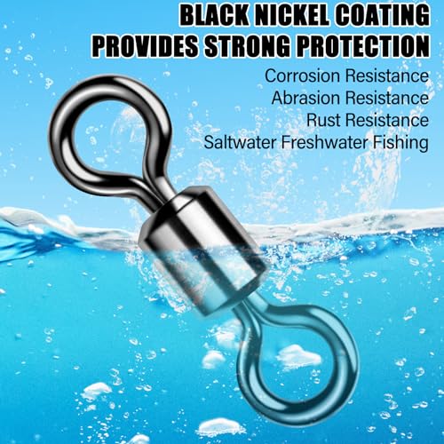 Fishing Barrel Swivels - Heavy Duty 71LB - 50 Pack
