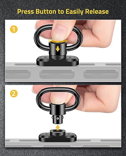 Sling Swivel Mount for Two Point Sling - 2 Pack 360° Rotation