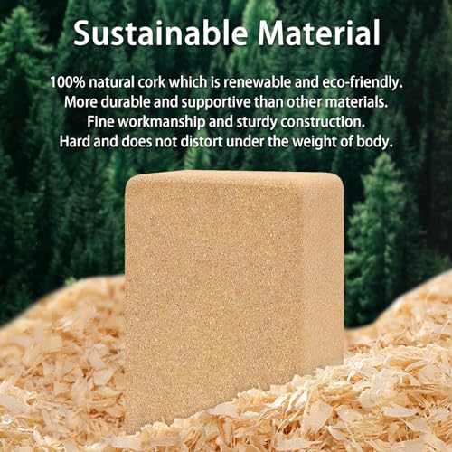 Cork Yoga Block - Eco-Friendly 9"x6"x3" Yoga Accessory