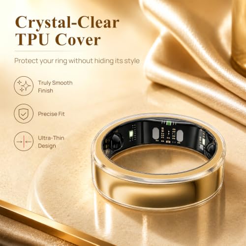 3 Pack Clear TPU Ring Covers for RingConn Gen 3/2/2 Air - Model 6-12