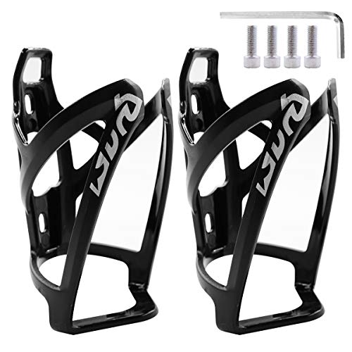 2-Pack Lightweight Bike Water Bottle Cage - Black