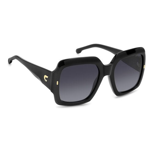 Carrera Women's Casual Squared Sunglasses, Black/Dark Grey Shaded, 54/21/140